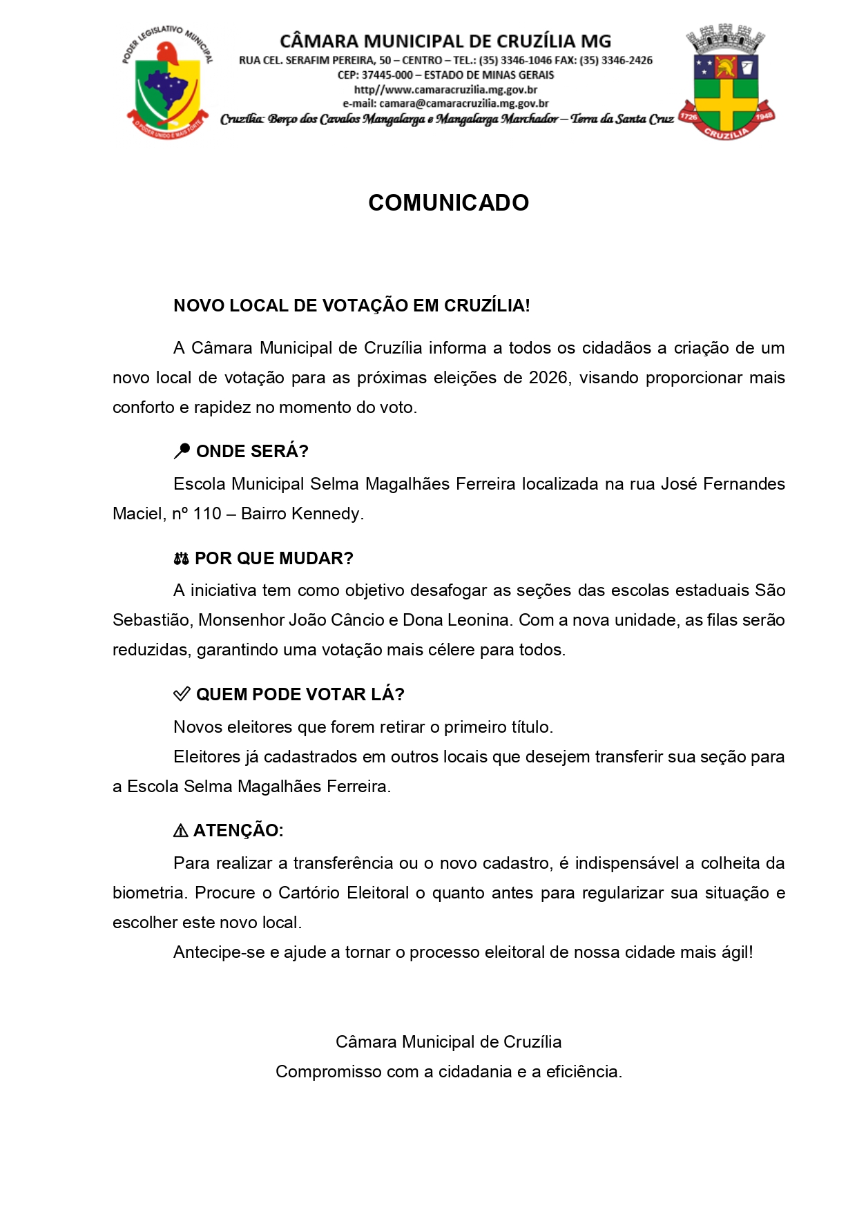 COMUNICADO CARTORIO PG 1