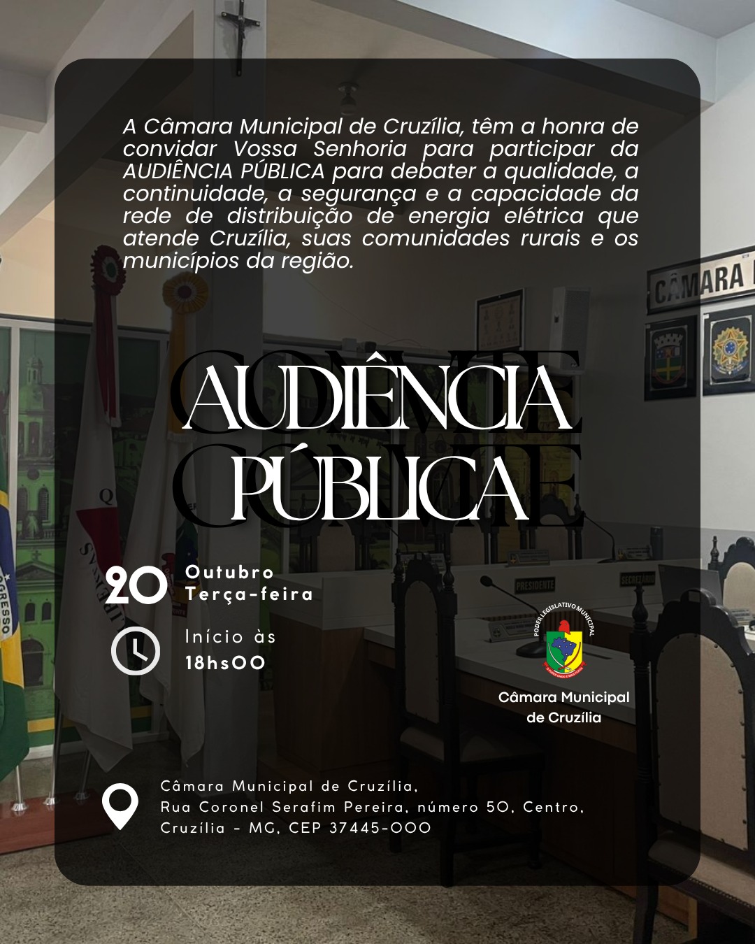 CONVITE PARA AUDIENCIA PUBLICA 20-10-26