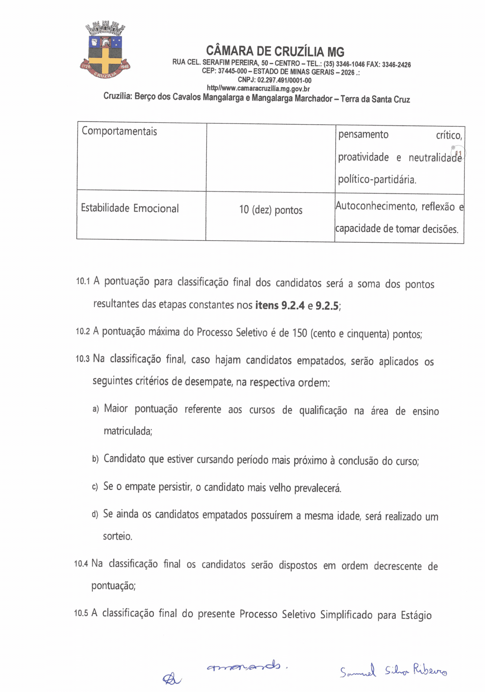 Edital N 001-2026-11