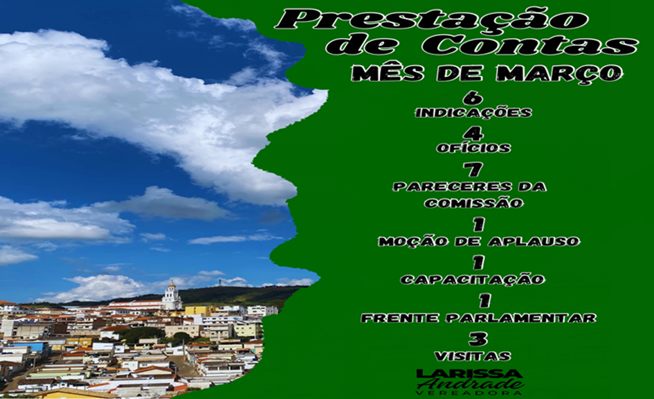 Prestação de Contas Março Larissa