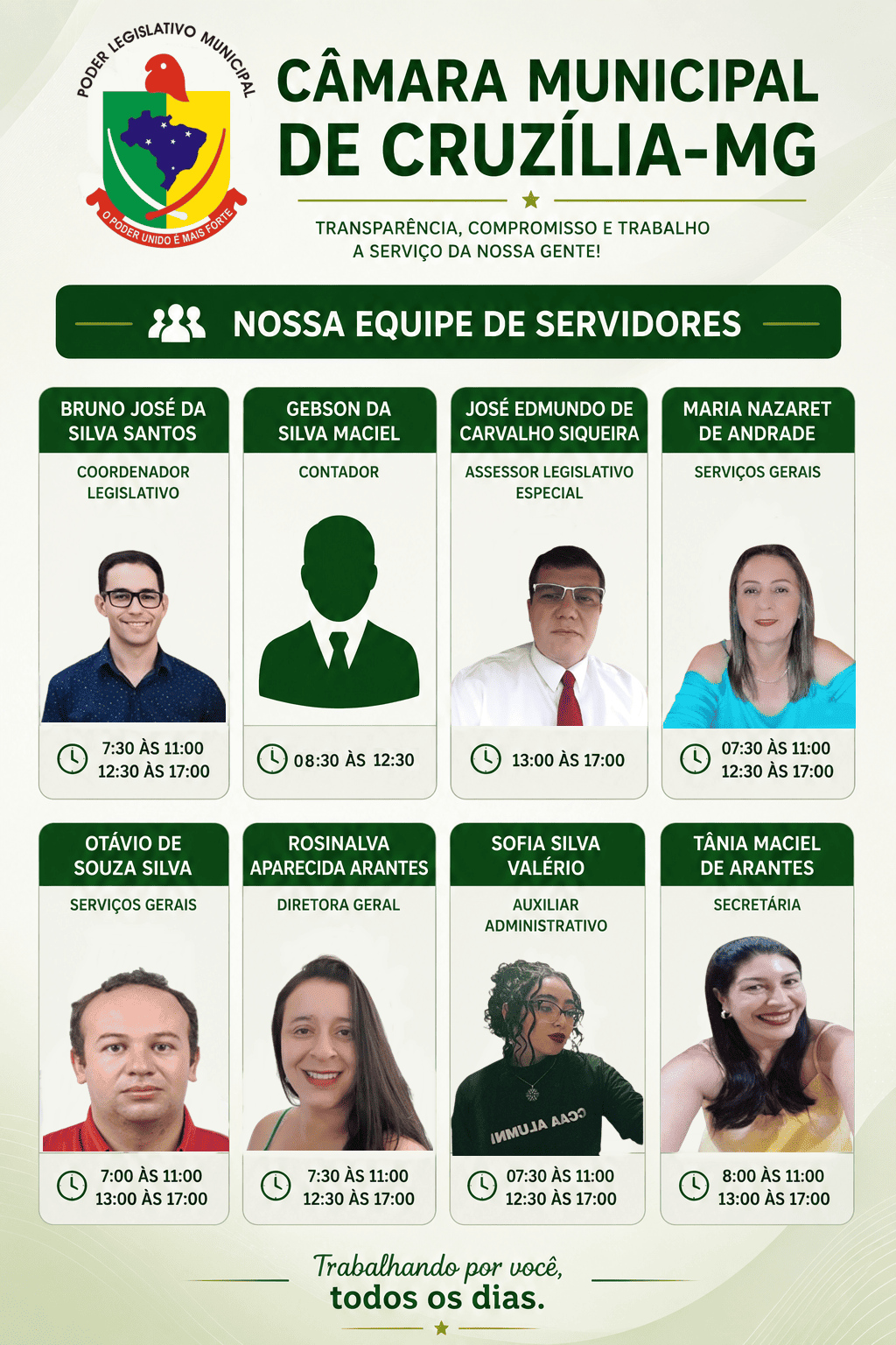 Servidores da Câmara 2026