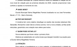 COMUNICADO SOBRE A CRIAÇÃO DE NOVO LOCAL DE VOTAÇÃO EM CRUZÍLIA COMUNICADO CARTORIO PG 1