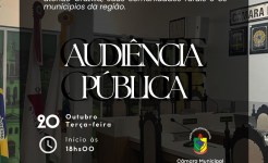CONVITE PARA AUDIÊNCIA PÚBLICA DIA 20/10/2026 ÀS 18 HRS NA CÂMARA MUNICIPAL DE CRUZÍLIA CONVITE PARA AUDIENCIA PUBLICA 20-10-26